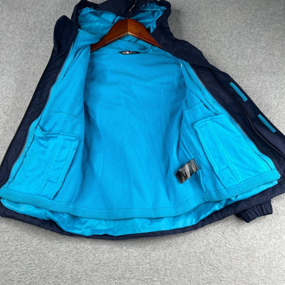 The North Face Jacket Youth XS Size 6 Navy Blue Hooded Warm Full Zip - Picture 10 of 16